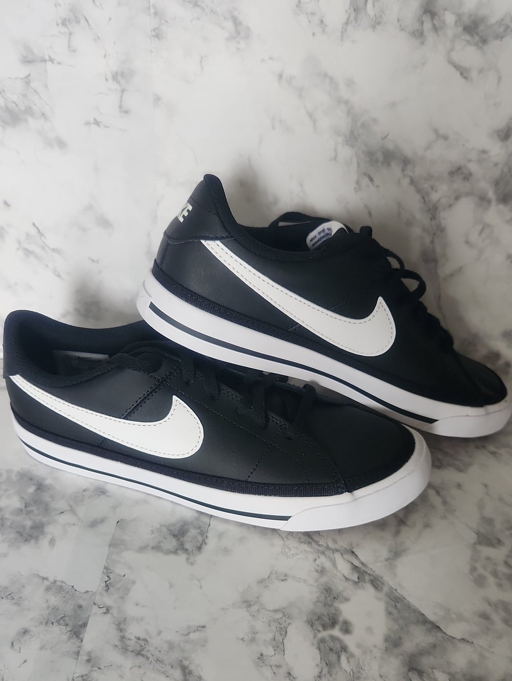 Nike Boys Court Legacy Black & White Casual Sneakers